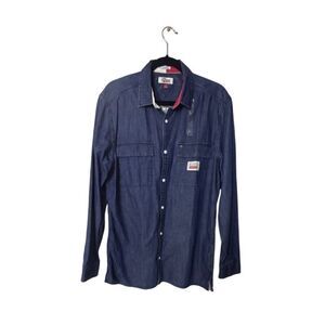 Tommy Hilfiger Denim Mens Long Sleeve Custom Fit Shirt L/G